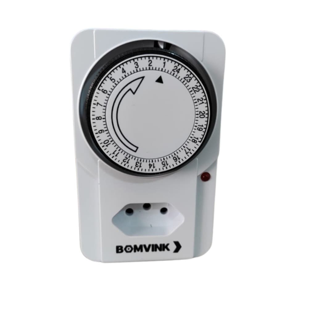 Temporizador Analógico Timer Manual Tomada Liga Desliga Energia 110v / 220v Tomada Inteligente
