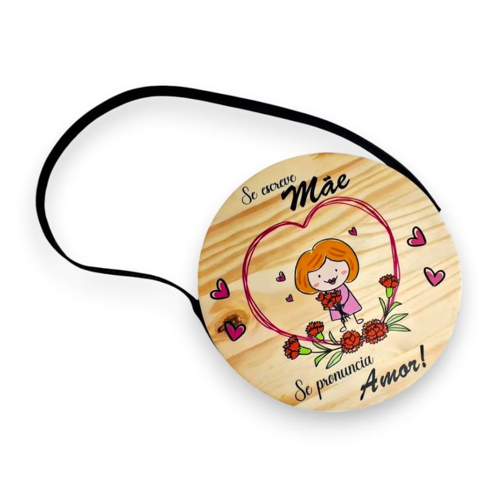 Enfeite Decoração De Parede Com Alça De Couro Para A Sua Mamãe - Item Especial De Dia Das Mães