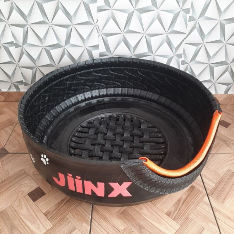 Cama pet de pneu tamanho GRANDE 65CM DE LARGURA