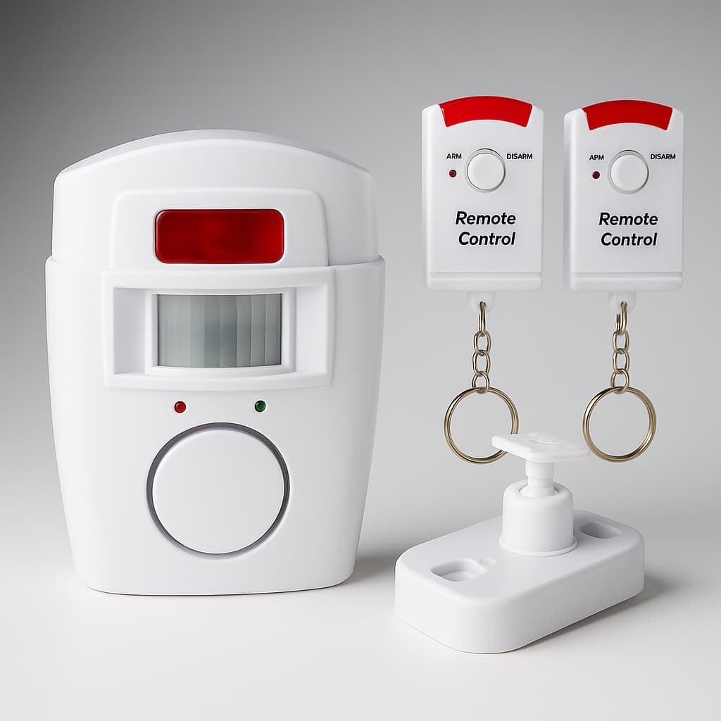 Kit Alarme casa sem fio com sensor de presença  2 controles + 1 suporte de fixação