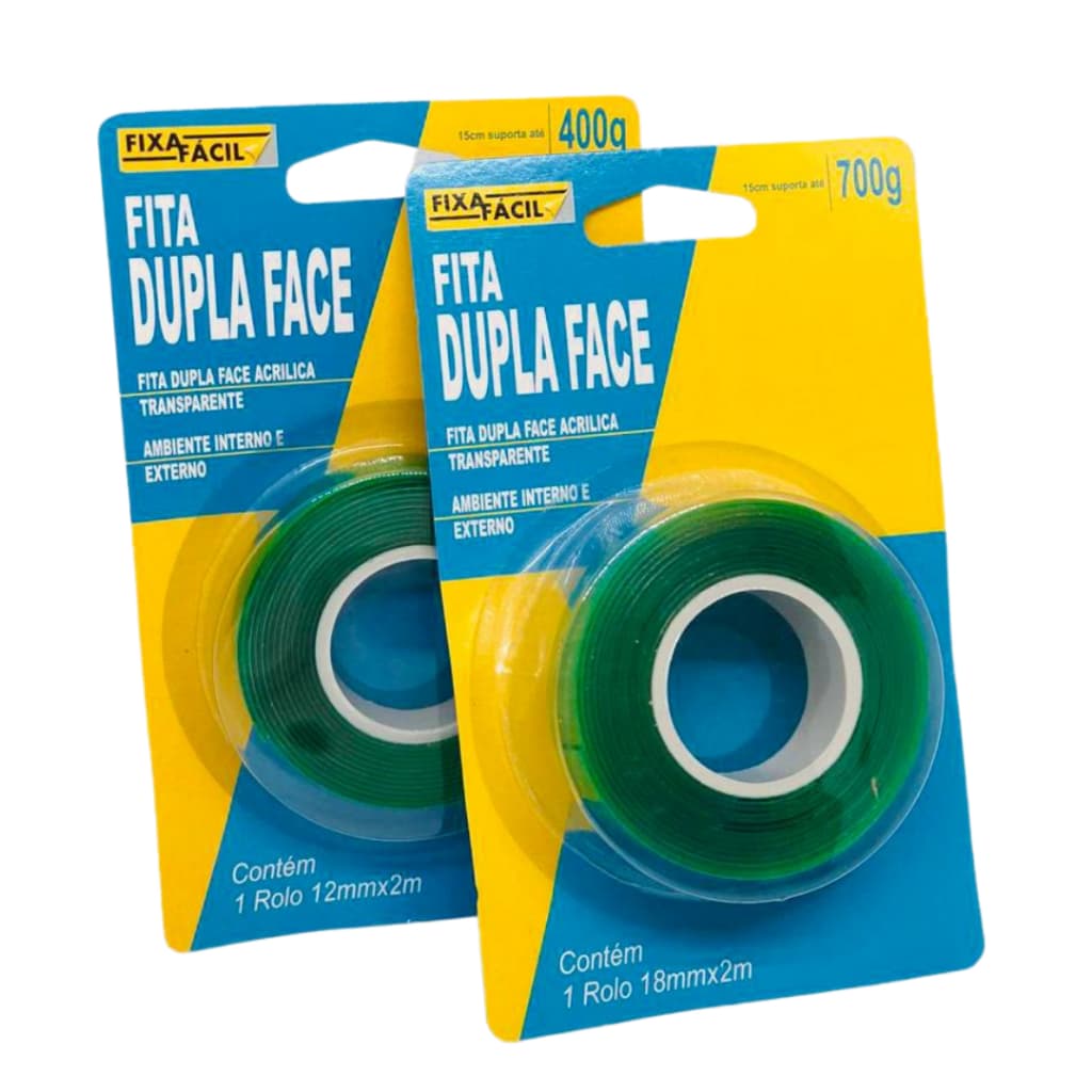 Fita Acrilica Dupla face 12mmX2M