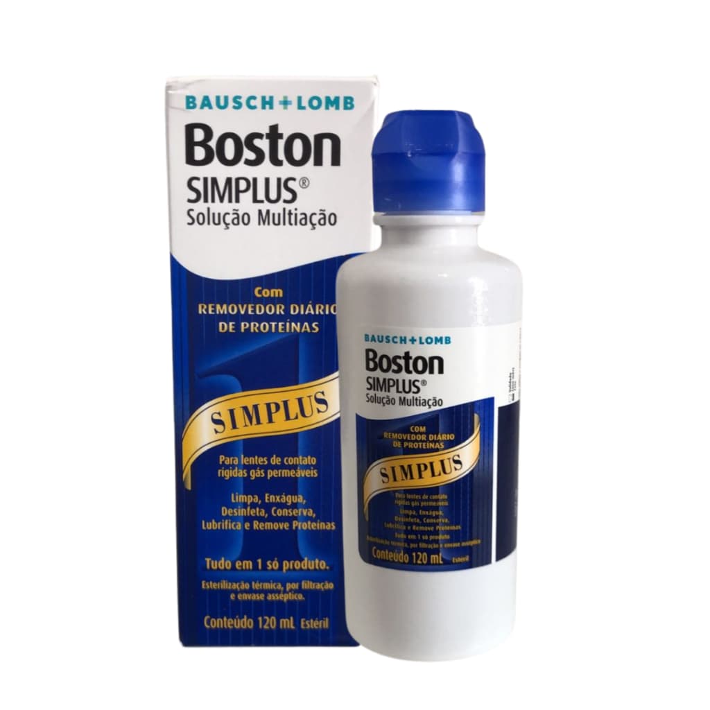 Boston Simplus - Solução Multiação Para Lentes Rígidas - 120ml