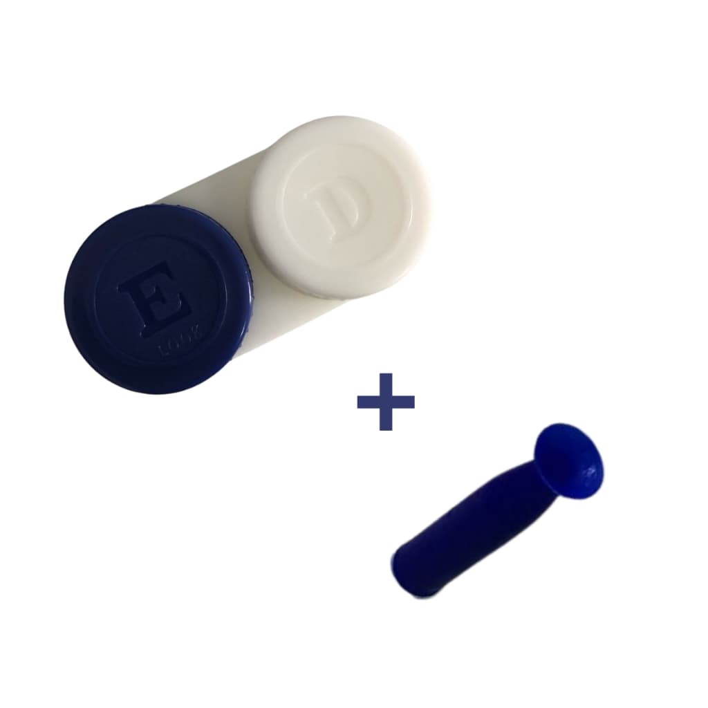 Ventosa Extratora Para Lentes de Contato Rígidas + Estojo Universal Para Lentes de Contato Gelatinosas ou Rígidas