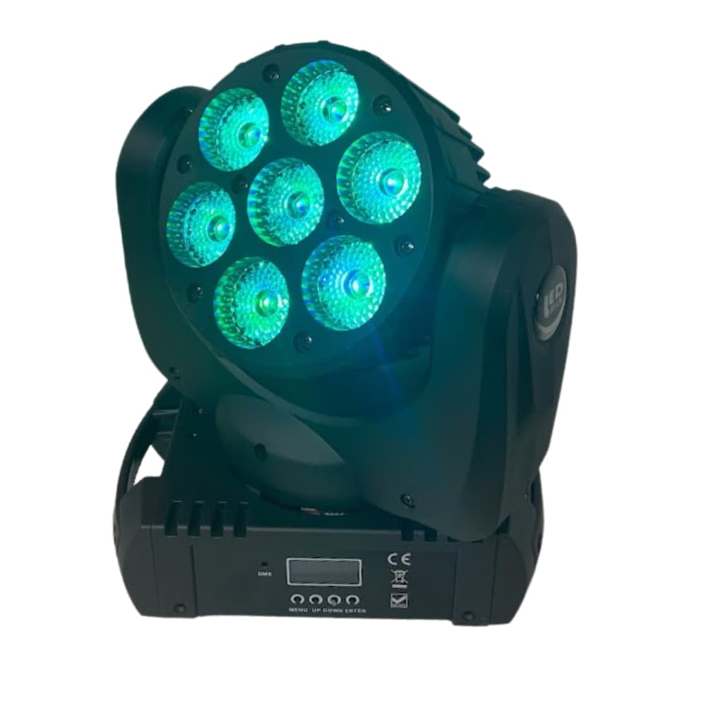 Beam Moving Head 7 Leds 12W Rgbw 110V / 220V