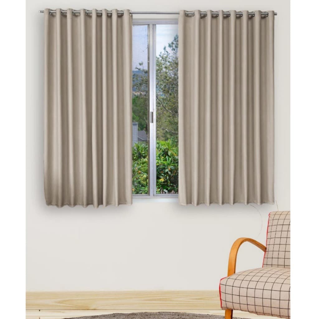 Cortina Premium para Sala Quarto Escritório 2,30m Tecido 100% Blackout