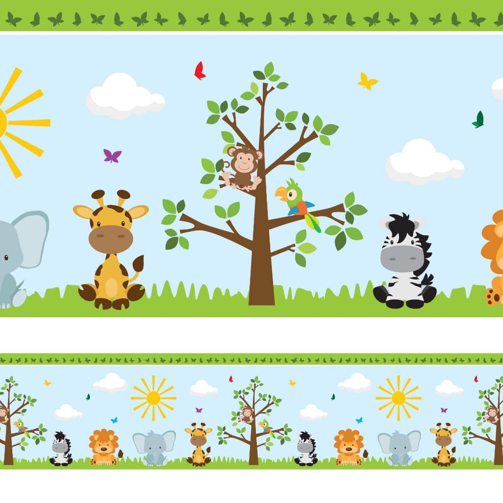 10 Metros Faixa Decorativa Safari Decoração Quarto Infantil Bebê