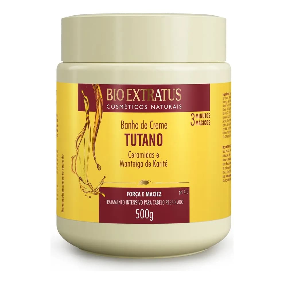 Banho De Creme Bio Extratus Tutano Força E Maciez 500g