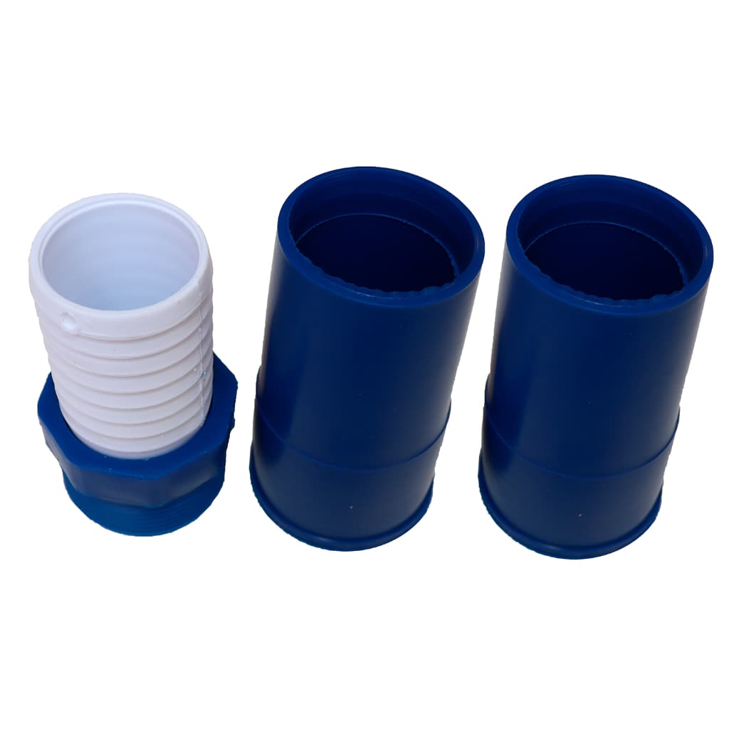 Kit Com 2 Ponteiras E 1 Adaptador Para Mangueira De Piscina