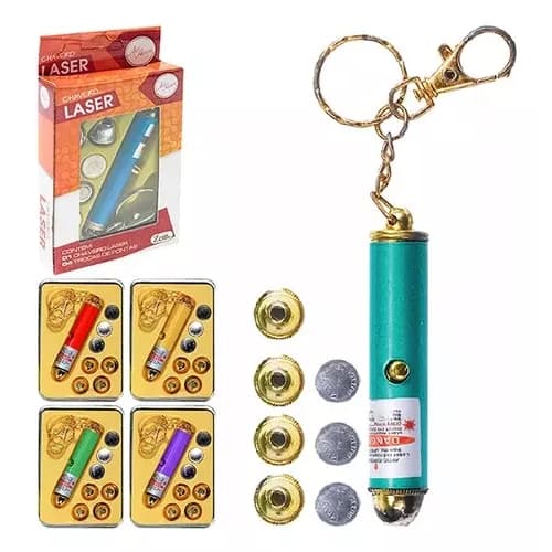 Chaveiro Laser Art House Com 4 Pontos De Luz De Led 6,5x1cm Cor Aleatoria