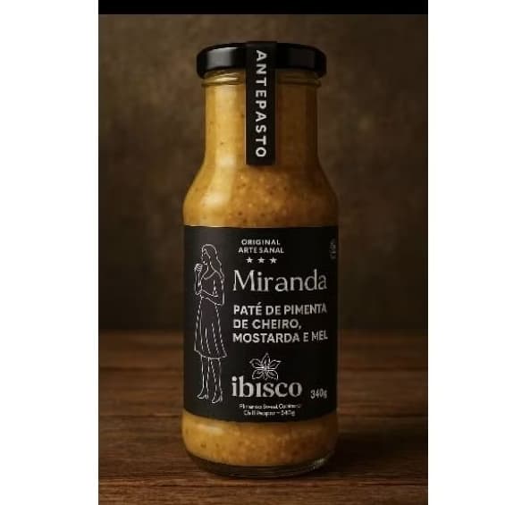 Patê de pimenta de cheiro mostarda e mel direto de Minas Gerais. Muuuiito gostosa