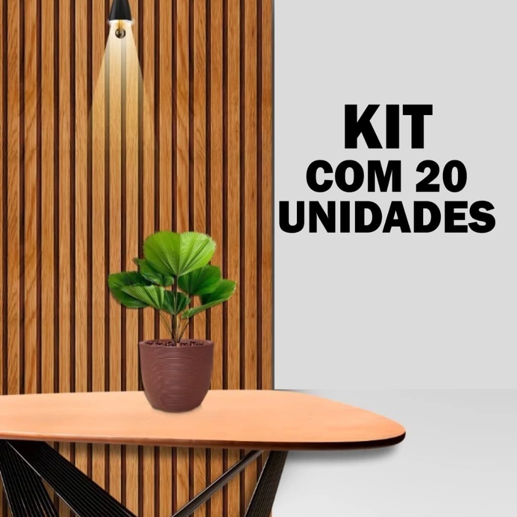 Kit de 5, 10, 15 E 20 Painéis Ripados ripas MDF 45x11cm Revestimento Decorativo de Parede