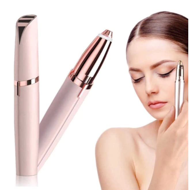 Depilador de Sombrancelha Buço Nariz Orelha Rosto Facial Elétrico Tira Pelos USB Recarregável Profissional Portátil