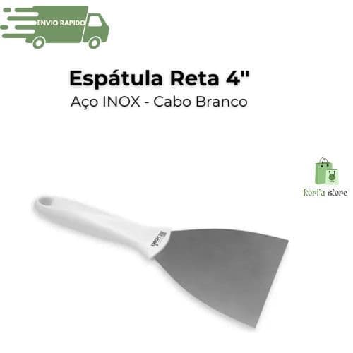 Espátula Reta Original Line Aço Inox  pizza pizzaria hamburgueria cozinha restaurante- 1 Unidade Pendurável