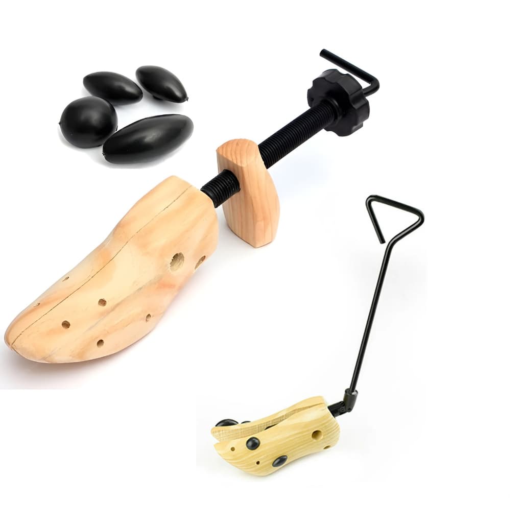 Kit Alargador de BOTA + Alargador de SAPATO em Madeira P | M | G - Alargador de calçados apertados