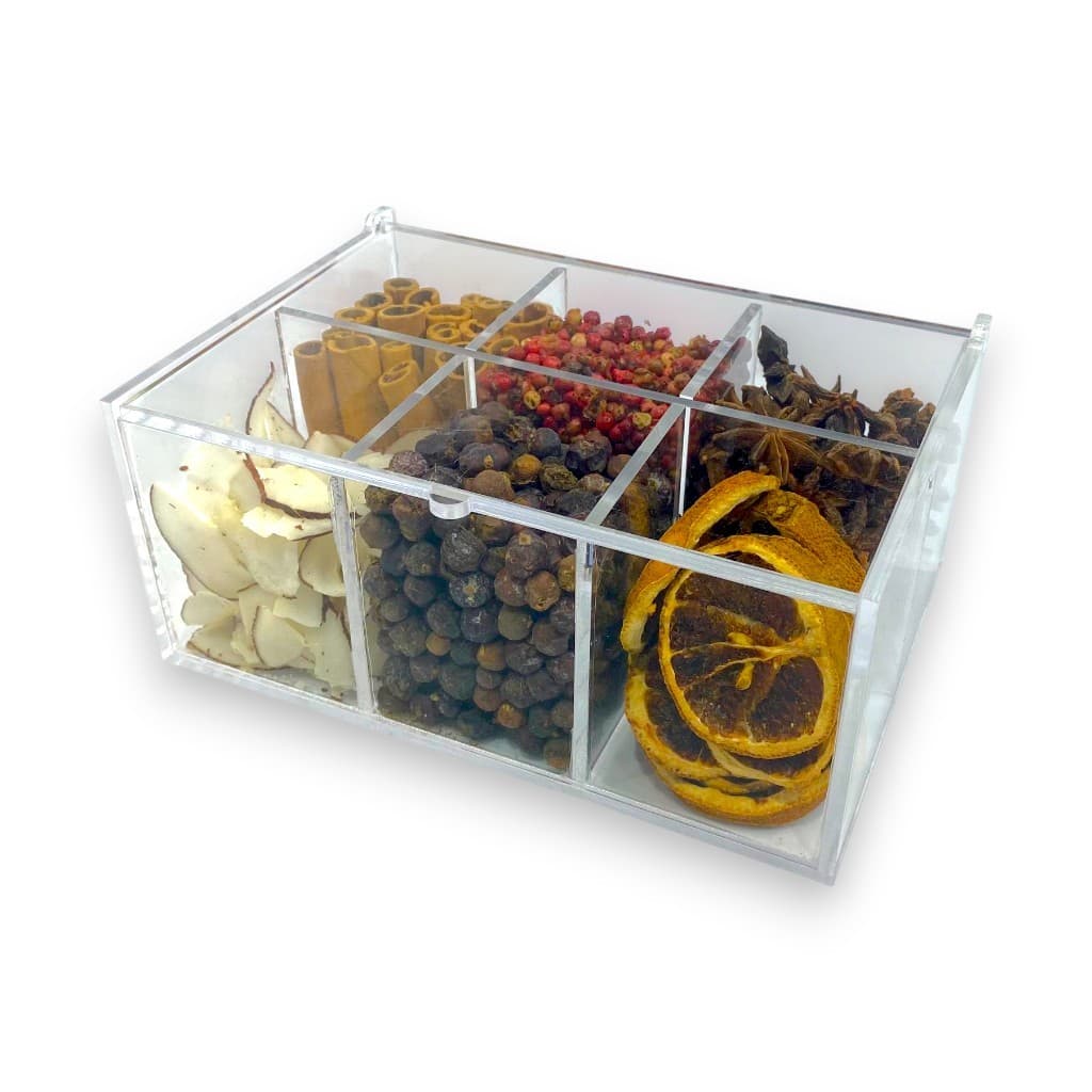Porta Especiarias P Para Temperos Chás Em Acrílico Cristal