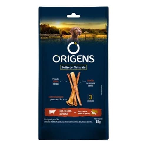 Morderdor Natural - Origens Premium Especial Petiscos Naturais Bochecha Colágeno Bovina 15g