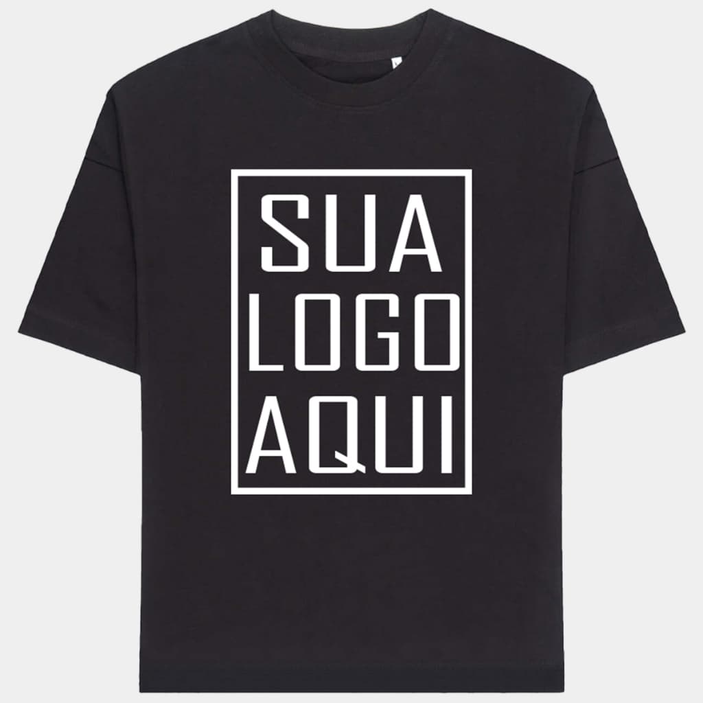 Camiseta Oversized Ou Básica Personalizada 100% Algodão Malha Premium Conforto E Qualidade PP ao G1