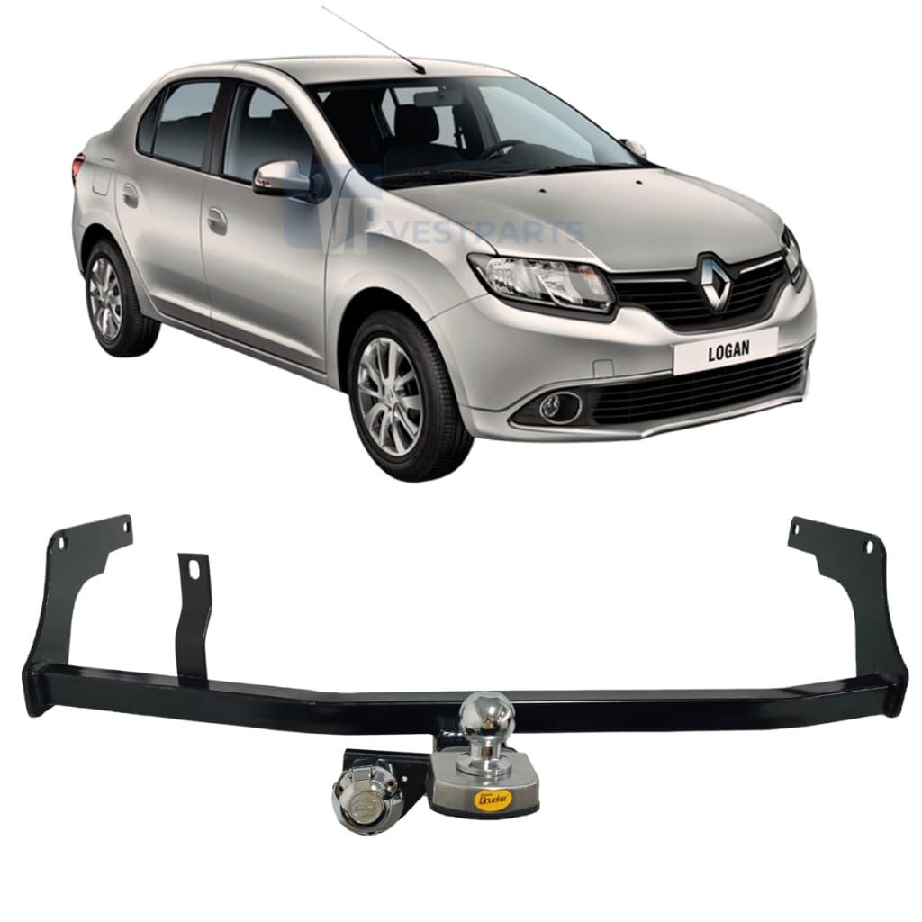 Engate Reboque Original Renault Logan 2008 Até 2013 Homologado Premium 450kg Alta Resistência