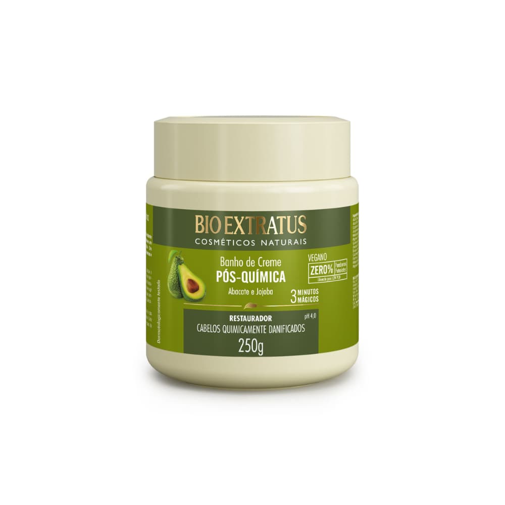 Banho de Creme Pós Química BioExtratus 250g Tratamento Restaurador