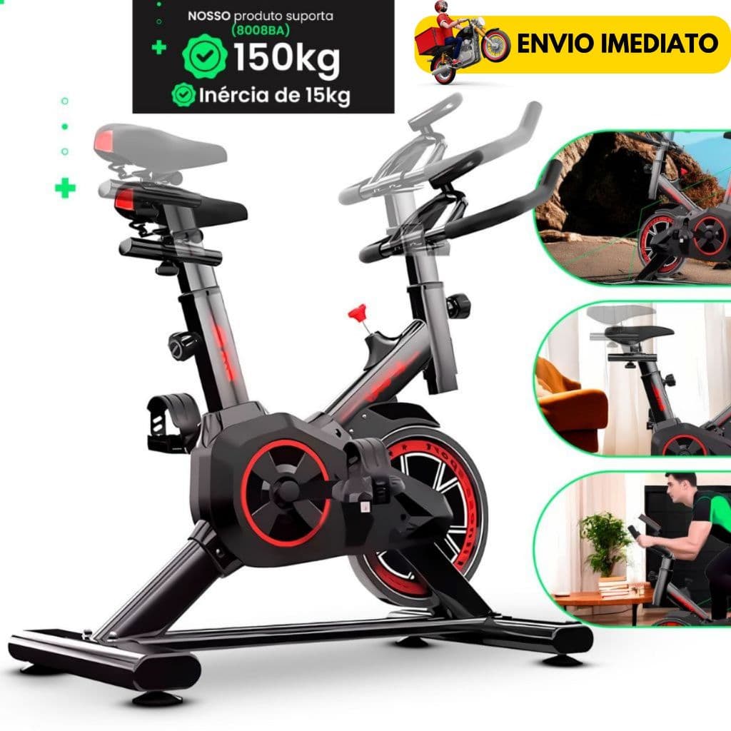 Bicicleta Ergométrica Spinning Profissional Bike Até 150kg