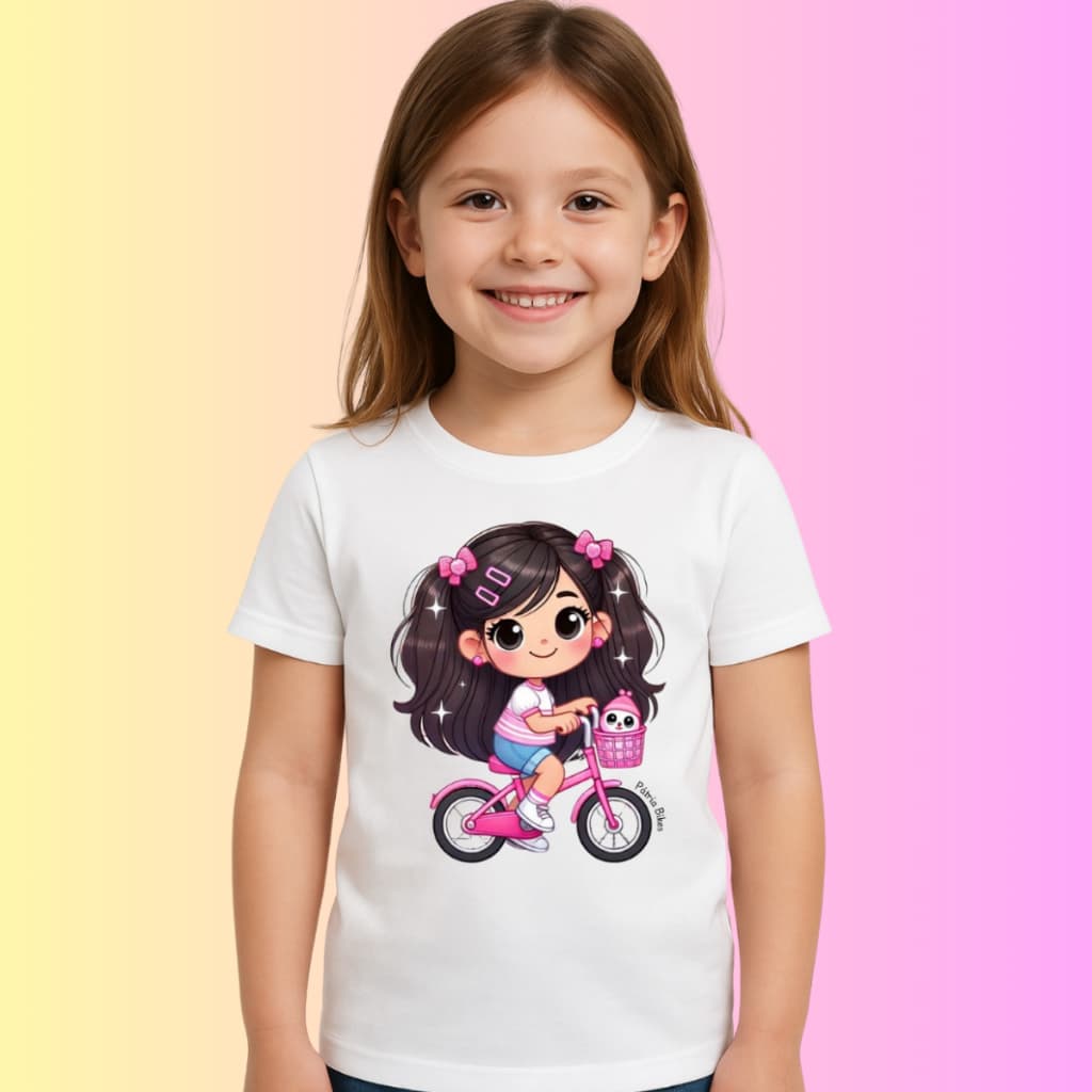 Camiseta Dry Fit Pátria Kids Menina Laço Com Proteção Uv