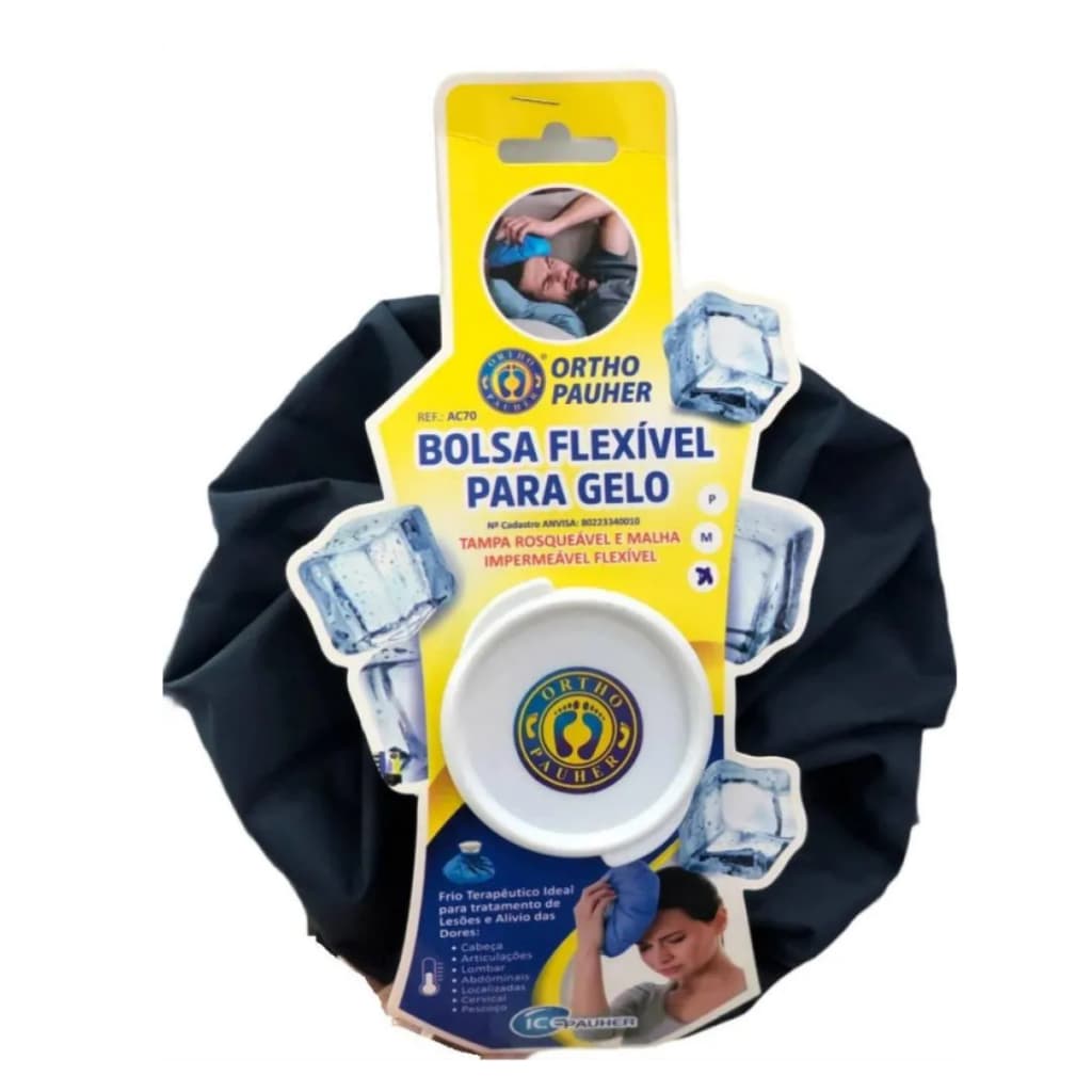 Bolsa De Gelo Flexível Ortho Pauher Para Alívio De Dores Recuperação Muscular