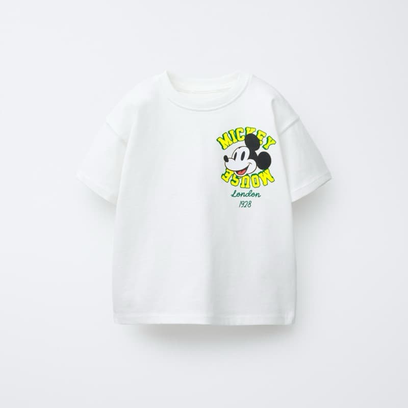 Camiseta Infantil branca Mickey Neon Amarelo confortável