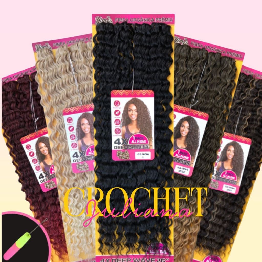 Cabelo 100% Orgânico Para Crochet Braid  300gr 70cm