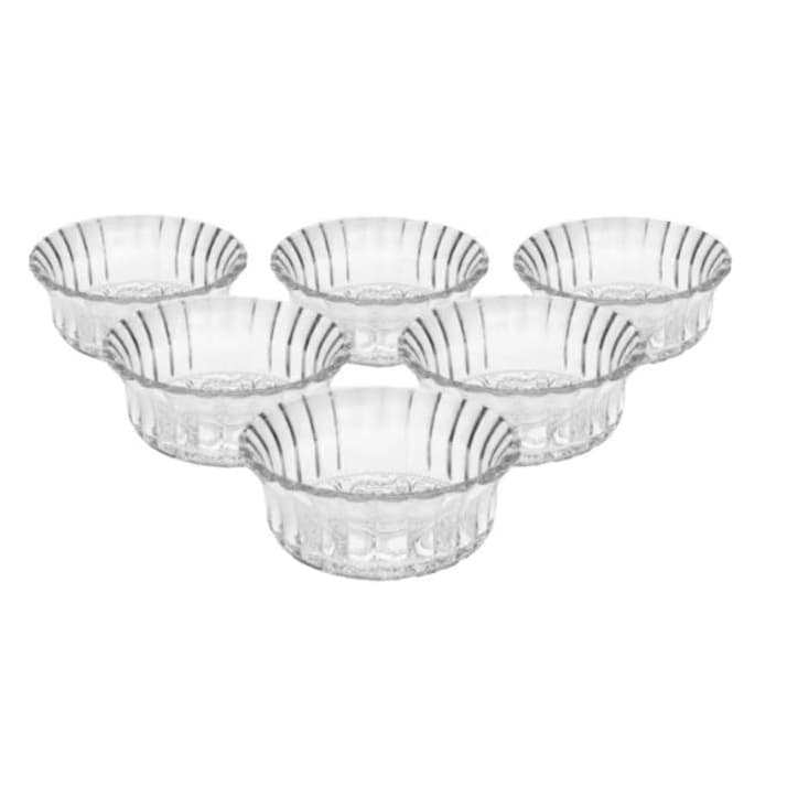 Tigela De Sobremessa Bowl Tripoli 270-ml Jogo Com 6-unidades Transparente F