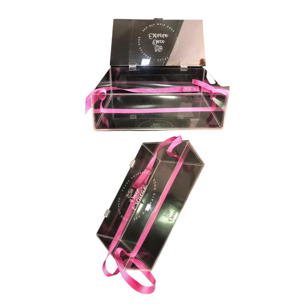Caixa Expositora de Acrílico – 40x25x11 cm suporte para doces
