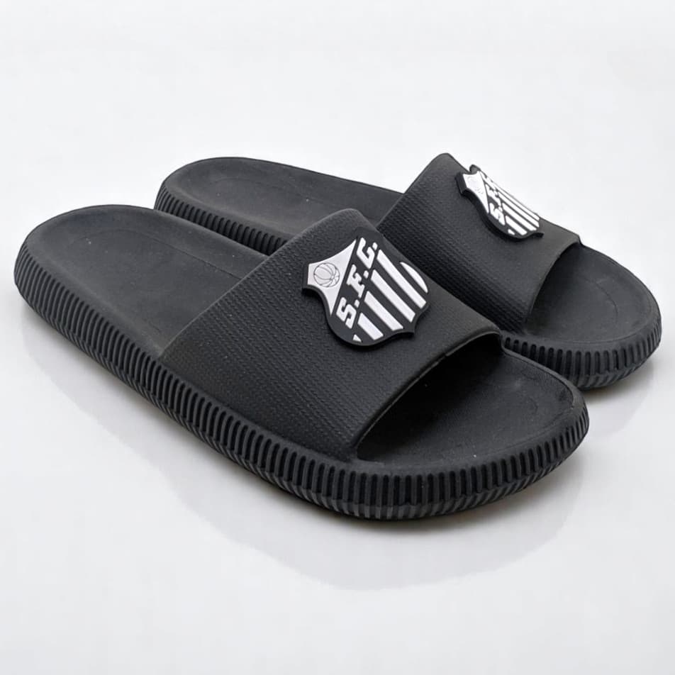 Chinelo Infantil Slide Nuvem Menino com Time Futebol | Antiderrapante
