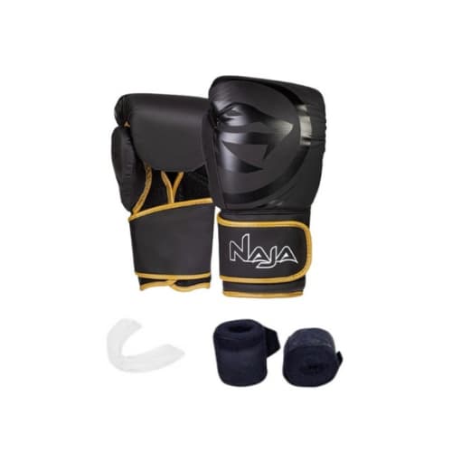 Luva de Muay Thai e de Boxe com Bandagem e Bocal