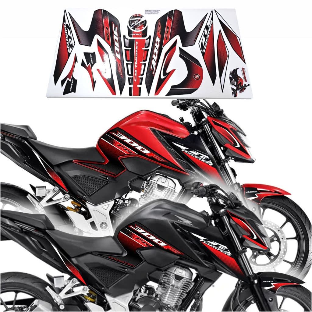 Adesivo Laminado Honda CB300F Twister para Carenagem – Modelos 2023 2024 em diante