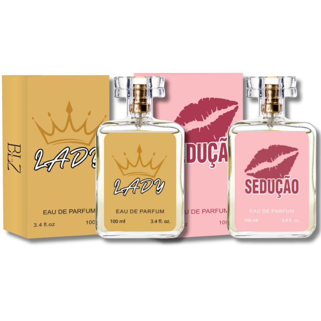 Kit 02 Perfumes Femininos 100ml Ref Importada