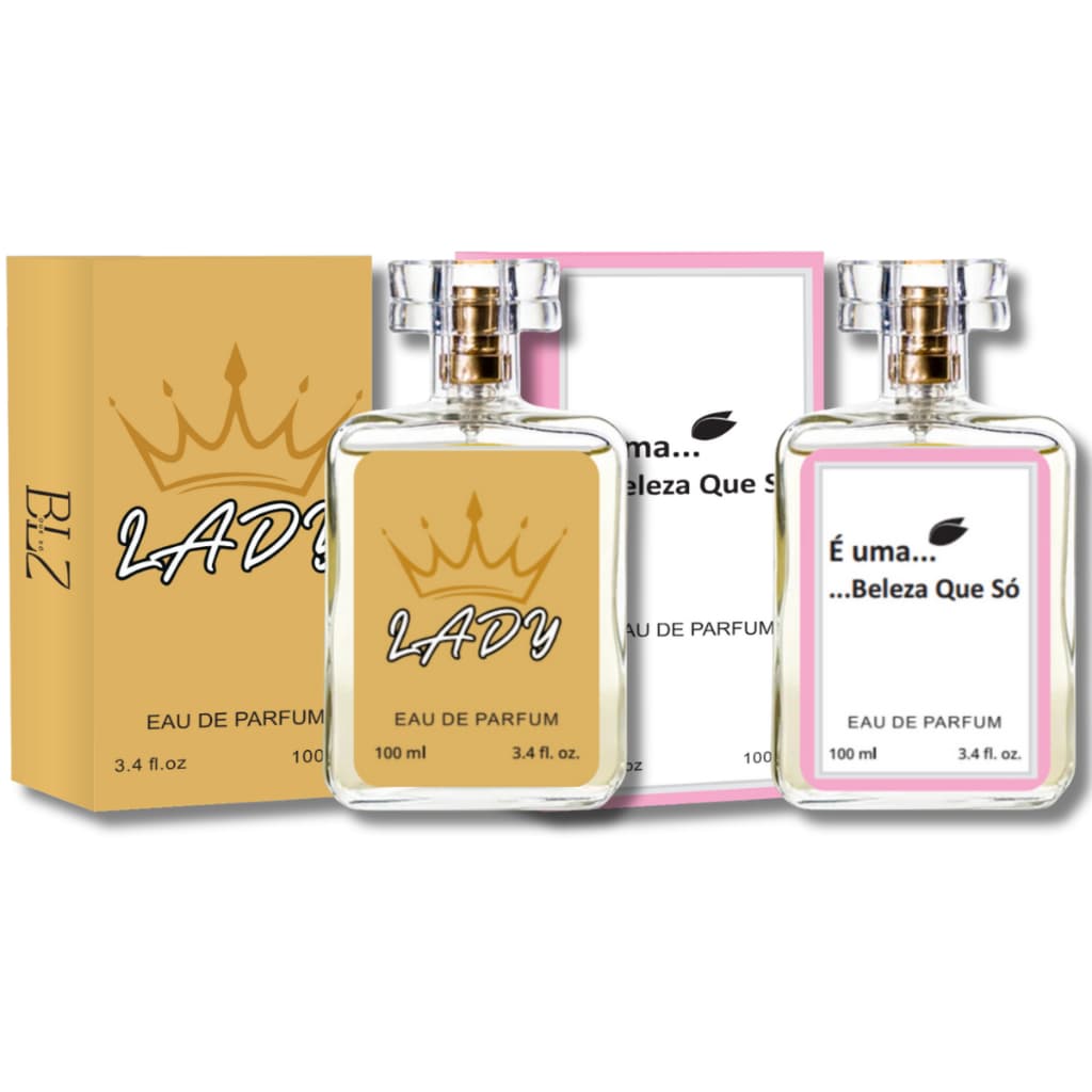 Kit 02 Perfumes Femininos 100ml Ref Importada