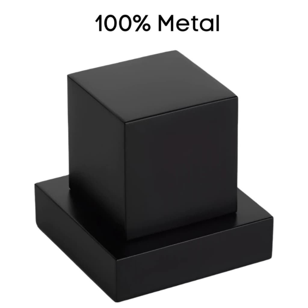 Acabamento Registro Chuveiro Padrão Preto Deca Metal Quadrado 1/2 e 3/4