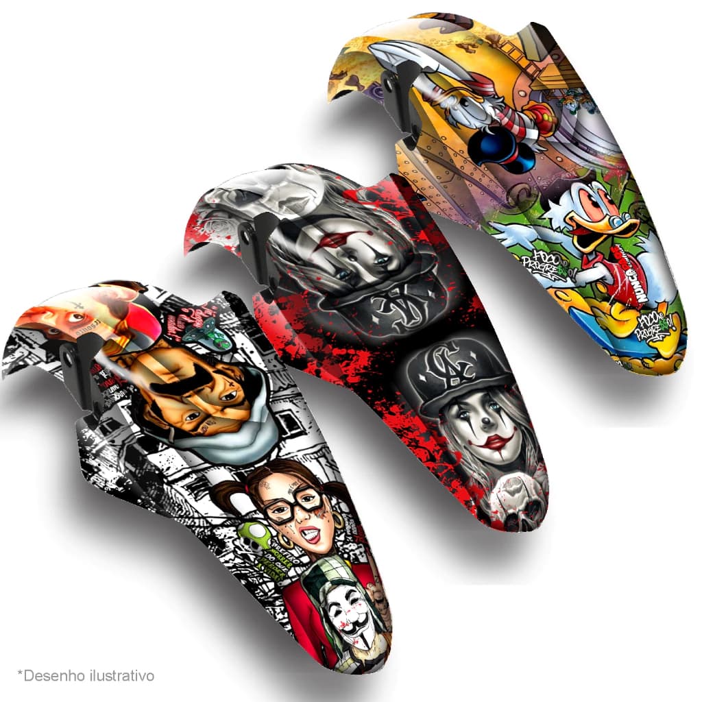 Adesivo Personalizado para Paralama de Moto – Superfícies Lisas | Modelo 01