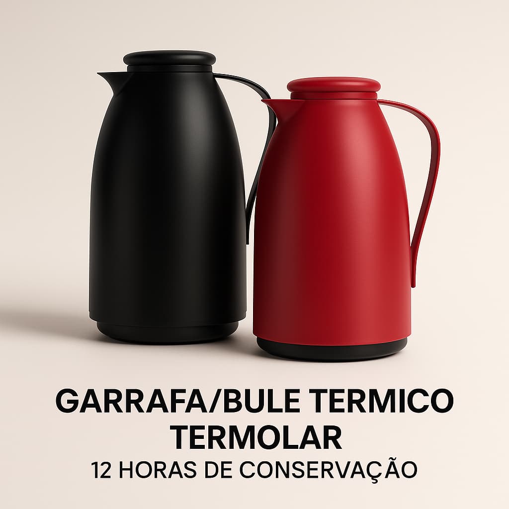 BULE TÉRMICO GARRAFA 1 LITRO PARA CAFÉ / CHÁ COM INFUSOR TERMOLAR