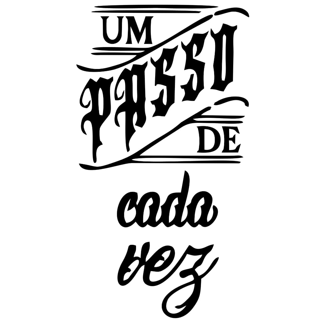 Adesivo Um Passo de Cada Vez Moto Tanque Carro Caminhão