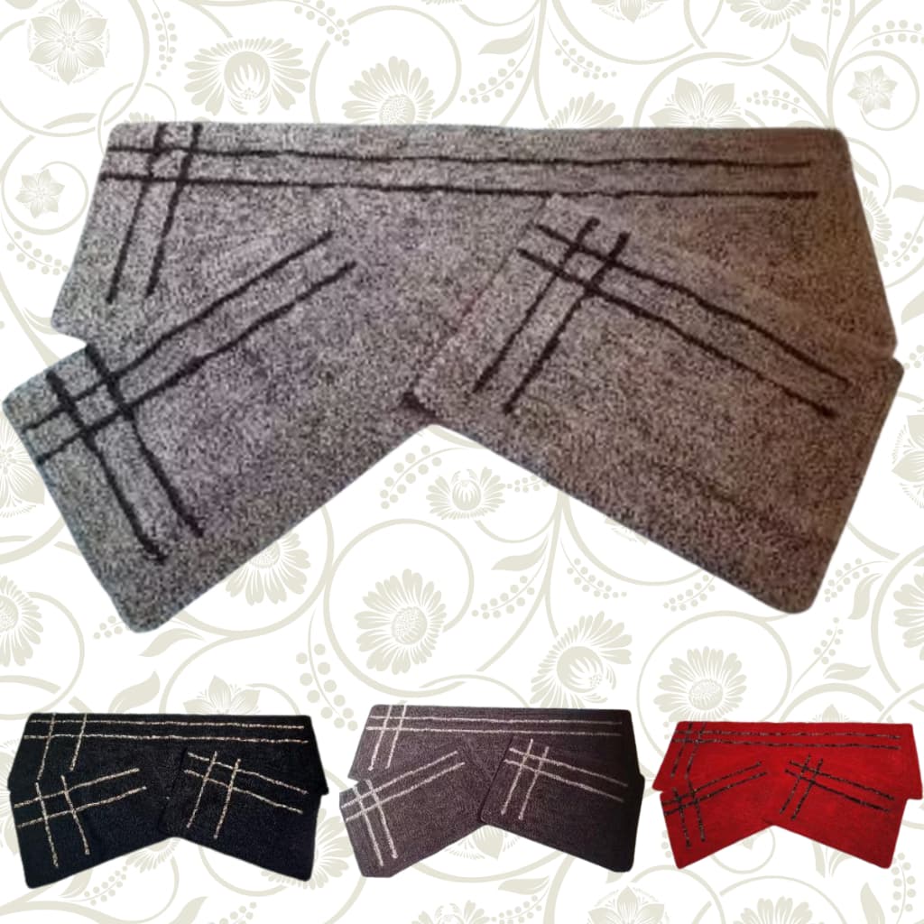 Jogo de Passadeira Casa Dois Riscos 3 Peças Fru Fru TNT Variados MT 1.40X45