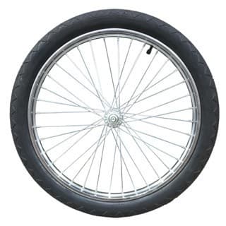 Roda Dianteiro A-20 Mtb Aço Cargueira Pneu+Câmara Reforçado