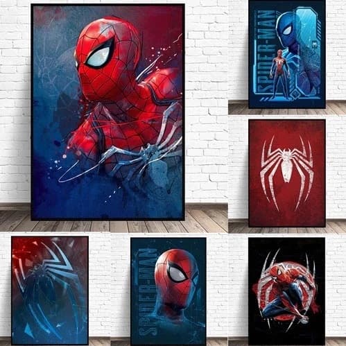 Quadro Heroi Super Quarto Criança Imaginação Aranha Homem