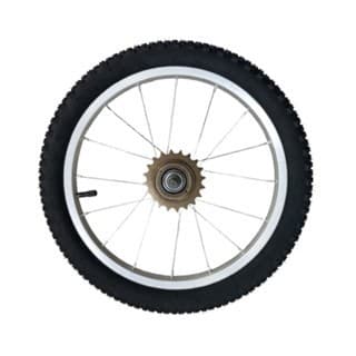 Roda Traseira A-16 Aluminio Montada Pneus+Catraca Infantil
