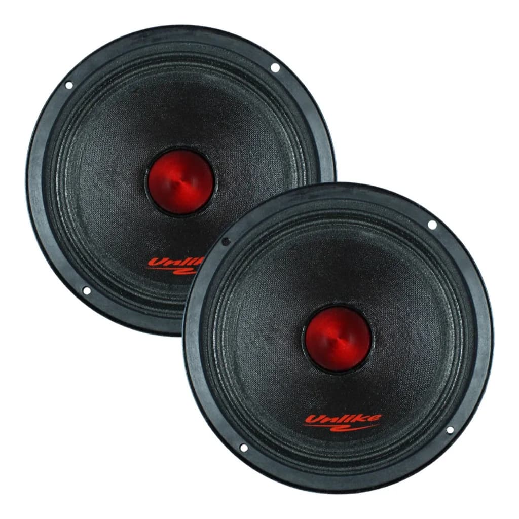 Par De Alto Falantes Medio Grave Unlike Unf66 6 400w 4 Ohms Mid Bass