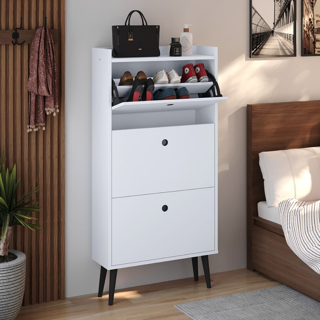 Sapateira Organizadora Dark para quarto para tenis sapatos chinelos com 3 portas