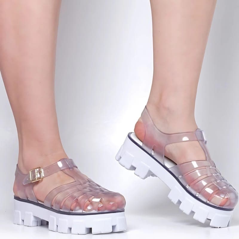 Sandália Plataforma Tratorada Feminina Super Confortavel
