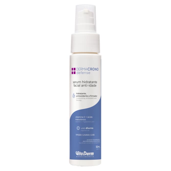 Hidratante Serum Facial Dermacrono Defense Proteção Solar 20% Vitamina C Vita Derm Anti-idade Protetor Solar Facial