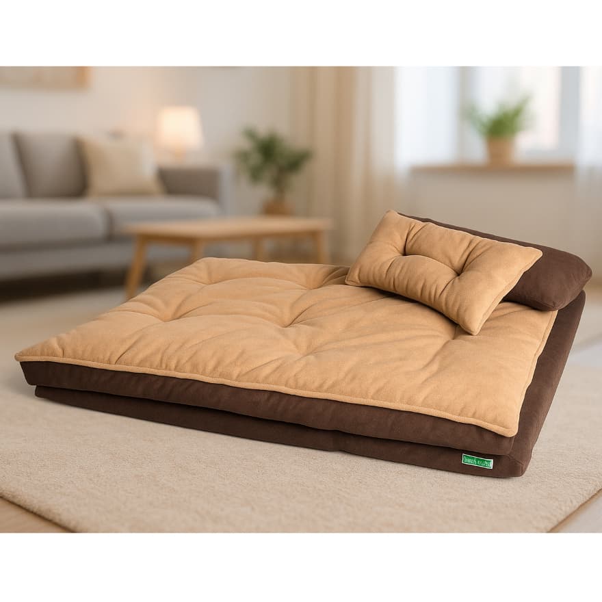 Colchonete Cachorro Gato Luxo Futon Com Pillow Top Caminha Tamanho Gg Casinha Cachorro