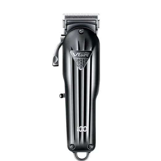 Máquina de Cortar Cabelo Profissional VGR V-282 Sem Fio Display Recarregável