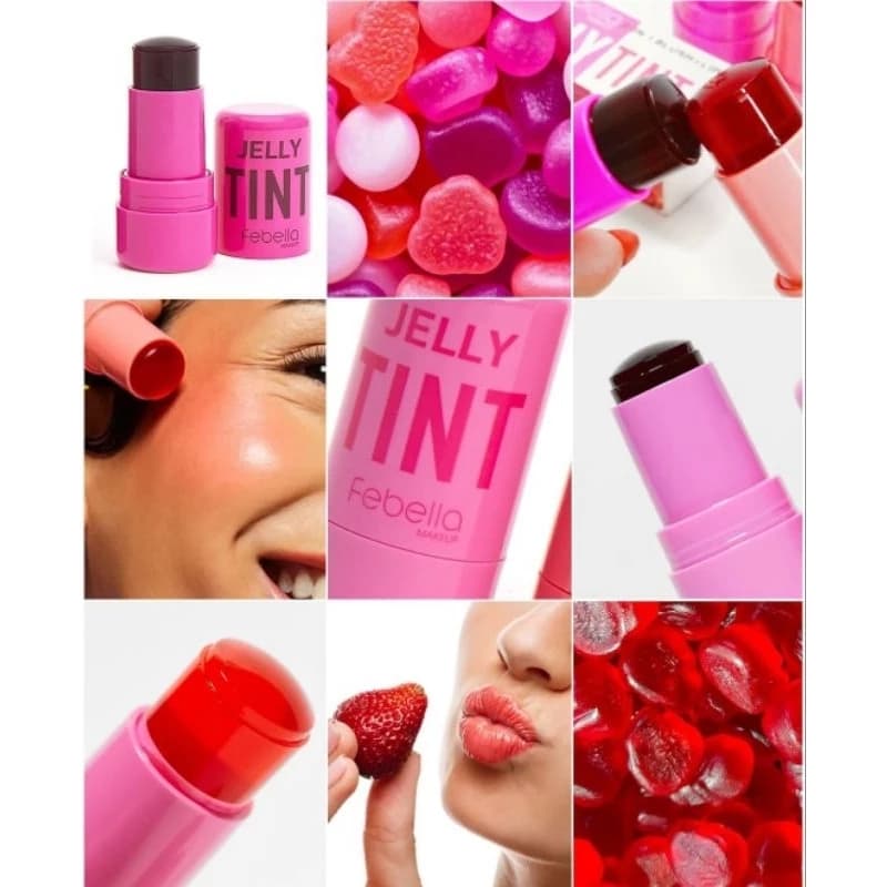 JELLY TINT FEBELLA OU VIVAI 2 EM 1 - BLUSH + LIP